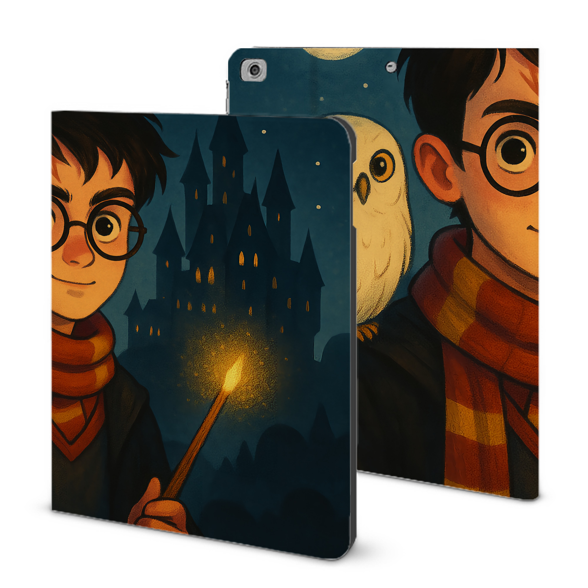 （画像用） Harry Potter ハリー・ポッターシリーズ IPad ケース ブック型 PUレザー TPU 耐衝撃 軽量 薄型 ペン収納なし 全面保護 IPad 各モデル対応